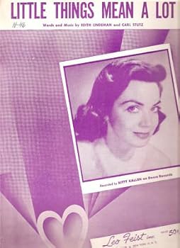Sheet music Sheet Music Little Things Mean A Lot Kitty Allen 145 Book