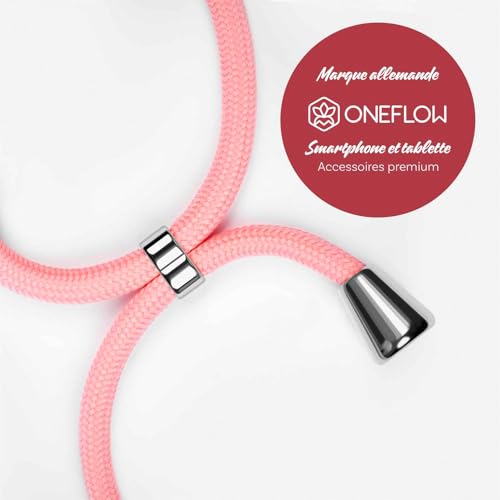 Coque de protection et cordon rose iPhone 16 Pro Max pour festivals et voyages - 3