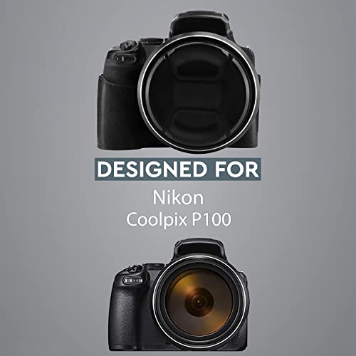 Funda de cuero para cámara Nikon COOLPIX P1000 MegaGear miniatura 5