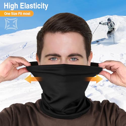 Luoliil Voe 2 Pack Winter Neck Gaiter Warmer For Men & Women, Windproof Face Cover Soft Fleece Face Mask Scarf For Cold Weather Outdoor Sports Skiing Cycling thumb #2