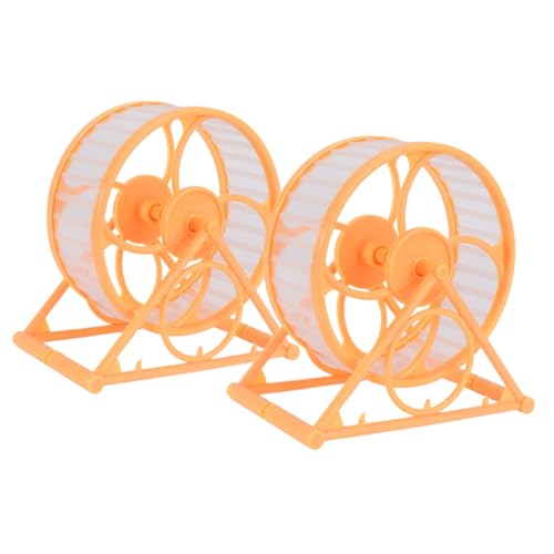 DRESSOOS 2 Peças Brinquedos Silenciosos Gerbils Roda Chinchila Roda De Corrida Hamster Roda De Brinq