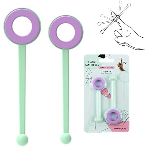 Enjoy Myself Sensory Hand Fidget Spinner Toy, ADHD Autism Anixiety Stress Relief Gift for Adults Students and Kids (Medium+Large), couple set Cover