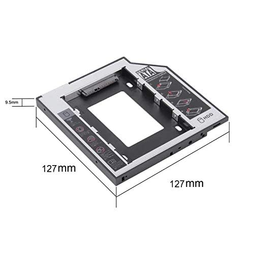 Tobo Hard Drive Caddy Tray 12.7mm Universal SATA 2nd HDD HD SSD Enclosure Hard Drive Caddy Case Tray, for Laptop CD/DVD-ROM Optical Bay Drive Slot... - Image 6