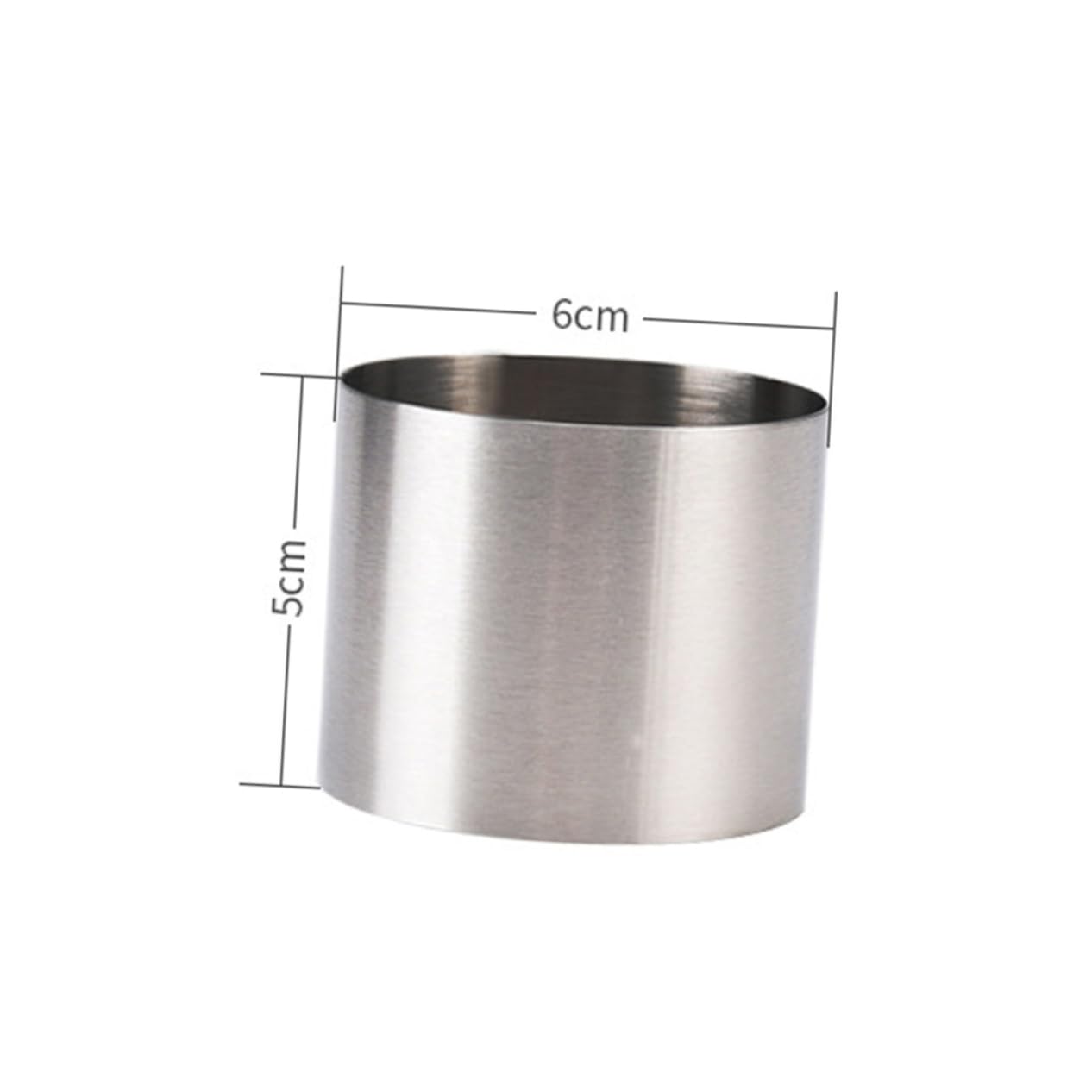 VOSAREA 2Pcs Stainless Steel Mousse Ring Baking Mold Round Cake Cookie Pastry Cutter for DIY Cooking Mousse Cake Biscuits Easy Baking