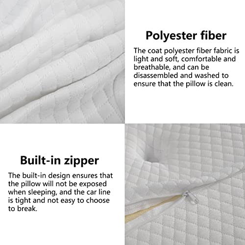 Areclern Cervical Pillows For Side Sleeping Support And Neck Pain Relief Memory Foam Neck Pillow Built-In Zipper Ergonomic Pillow 3 Partitions Sleep Neck Pillow For Shoulder Pain Relief Sleeping Whi #TOP4