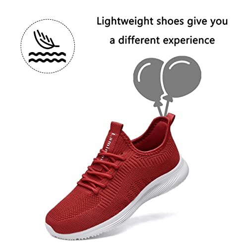 Image of Lamincoa Womens Slip On Walking Shoes Non Slip Casual Road Running Lightweight Mesh Fashion Sneakers for Gym Travel Workout
