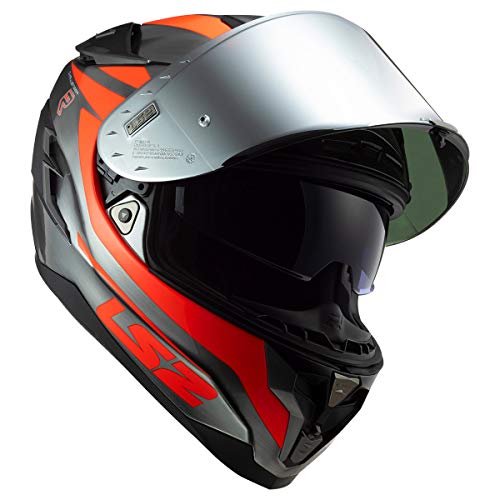 Ls2 Helmets Challenger Gt Cannon Full Face Street Helmet (Jean Fluo Orange - Medium) #TOP2