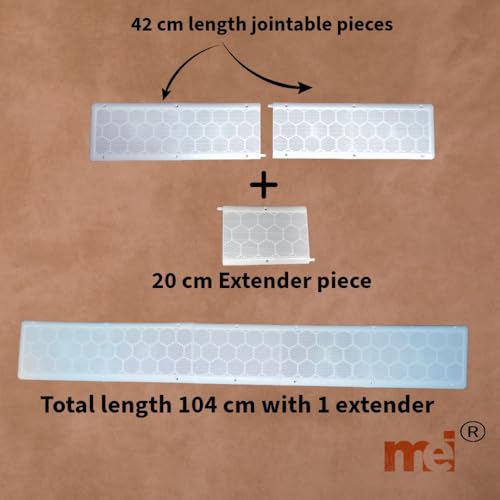 Image of MEI Wall Air Ventilation Cover I Air Ventilation Closer with Mosquito Net, Dust Controller (42cm x 15cm) (8 pcs, with 4 Extension)