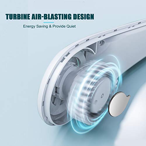 Cooperwin Neck Fan Portable Rechargeable Personal Fans Cooling Wearable Fan, Bladeless Fan Around The Neck, Neckband Fan With 3 Speeds Low Noise, Headphone Design Hands Free Sports Fan #TOP5