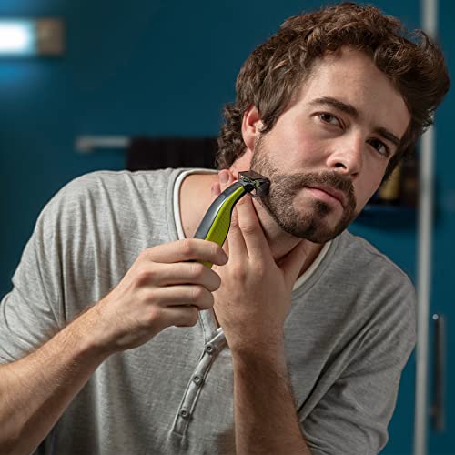 Philips OneBlade Face + Body, Trimmen, Stylen, Rasieren, Für jede Haarlänge, Je 1 x Klinge für Gesicht und Körper, 4 Aufsätze (Modell QP2620/16) Black - Image 4