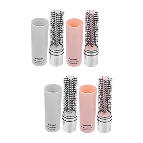 Brosse à cheveux compacte rétractable FRCOLOR pour discipliner les cheveux bouclés en voyage