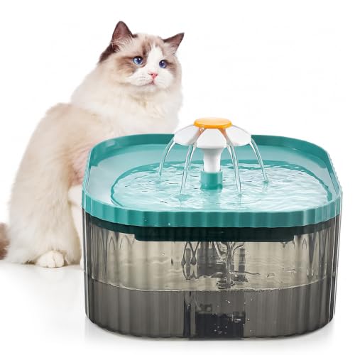 Image of Qpets Pet Water Fountain for Cats and Dogs, Automatic Flow, Quiet Design