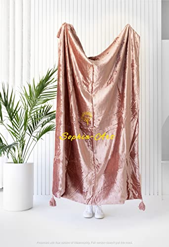 Sophia-Art Luxury Crushed Velvet Throw Blanket...