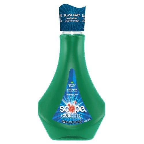 Scope Dualblast Mouthwash Fresh Mint Blast 350 Ml
