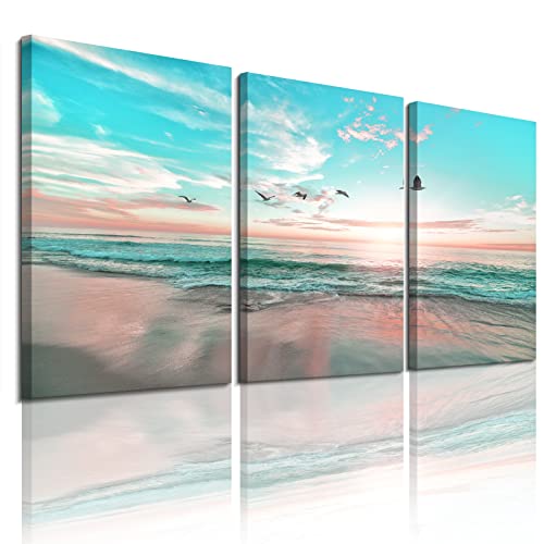 Lienzo de mar azul Ephany para decoracion de pared de salones y zonas de lectura relajantes 1