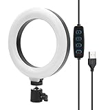 6 Zoll Dimmbares LED-Ringlicht mit für Vlog Live Video Studio