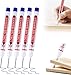 BYXIWA Long Nib Marker, 20mm Deep Hole Marker Pens, Multi-Color Long Nose Construction Markers, Waterproof Quick Dry Metal Wood Carpenter Marking Tool for DIY, Tight Spaces & Drilling (Blue*5pcs)