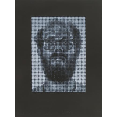 Chuck Close Autoportrait Spitbite pour salon design et bureau moderne