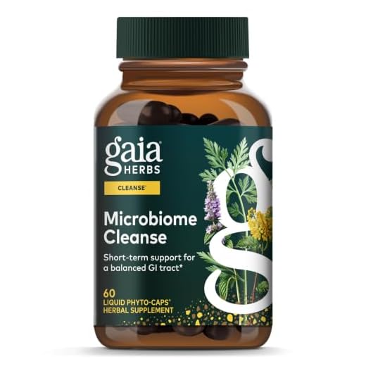 Gaia Herbs Microbiome Cleanse - with Black Walnut, Sweet Wormwood, Oregano & Peppermint - Helps Balance The GI Tract While Supporting Digestive Health - 60 Vegan Liquid Phyto-Capsules (30-Day Supply)