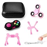 HTSHO Fidget Toys for Adults, Fidget Toy for Kids 8-12, Airplane Toys for Toddlers 3-5, Car Activities Essentials Sensory Toys for Kids with Autism (Pink)