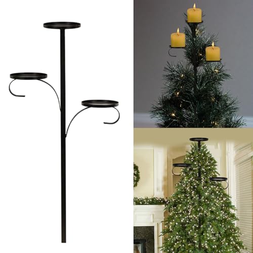Candelabro para árbol de Navidad de 3 capas, ideal para decorar tu cocina este invierno 3