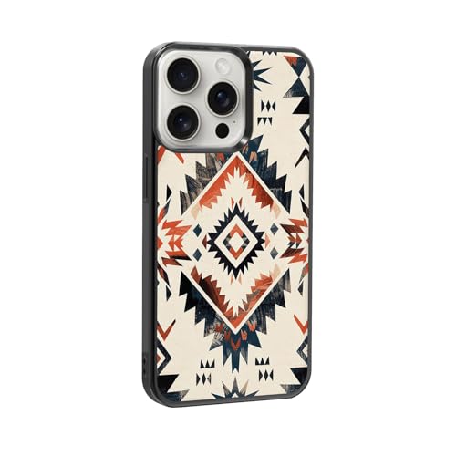 qizjio Aztec Phone Case Shockproof Protective Western Phone Cases for iPhone 14 Pro