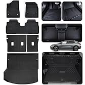 AltraVos Tapis de sol, tapis de coffre et tapis de dossier pour toute nouvelle Chevy Equinox EV 2024 2025 (sans carburant), TPE protection contre les intempéries, 2 rangées avec doublure cargo pour