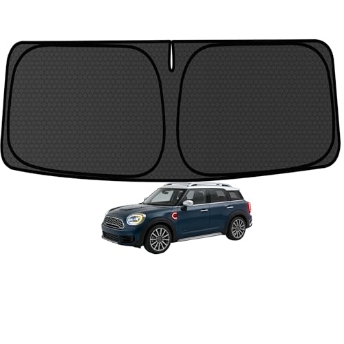 Countryman Windshield Sun Shade for Mini Countryman 2017-2020 20212022 2023 2024 Blocks UV Rays Accessories,1:1 Custom Foldable Thickened Front Window Sunshade Visor,Keeps Your Car Cooler by achaltiza - Used condition - US$15.14