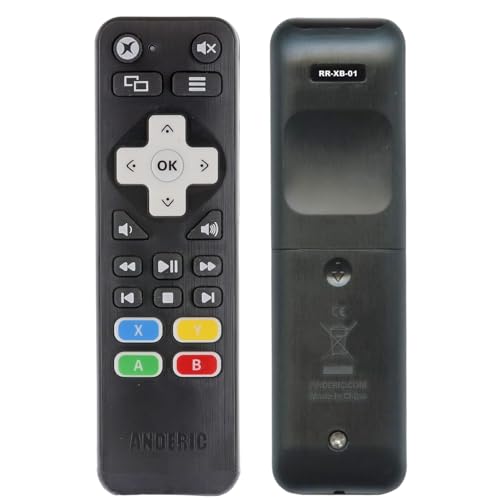 Anderic Xbox One Media Remote Control with Learning - Standard IR Xbox Remote with A,B,X,Y Buttons...