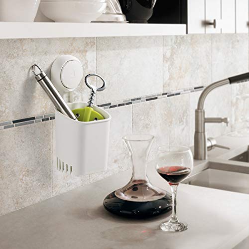 Luxear Shower Toothbrush Holder Suction Cup, Toothbrush And Toothpaste Holder Wall Mounted In Bathroom, Drill-Free Suction Toothbrush Holder Razor Holder Shower Storage, White #TOP1