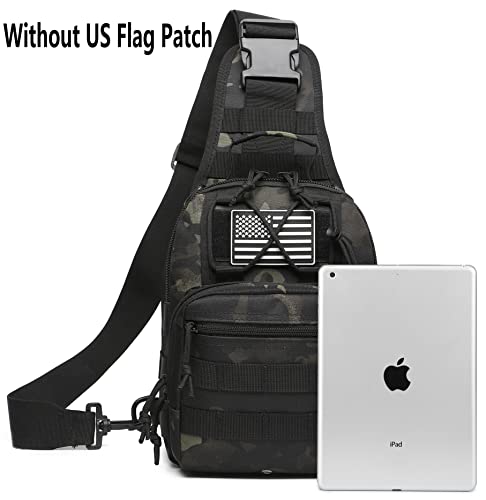 Atbp Small Tactical Sling Backpack Bag For Men Military Shoulder Bag Pack Edc Crossbody Bag For Hiking 7 Liters #TOP2
