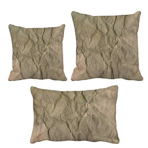 Housse de coussin en papier avec texture ondulée DIYthinker 45x45 - 2