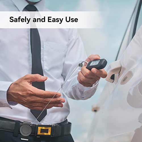 Talonite Heavy Duty Retractable Keychain With Belt Clip, 360° Heavy Duty Retractable Key Ring Stealth Keychain Extender #TOP2