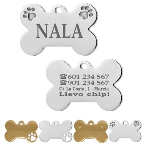 Chapa Personalizada para Perro y Gato de Acero Inoxidable Cover