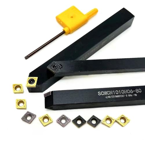 Porta Herramientas Torno SCMCN1010H06-80 con Insertos CCMT060204 VP15TF miniatura 5