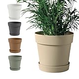Vaso per piante da interno ed esterno in plastica ecologica, ideale per giardinaggio, bons...