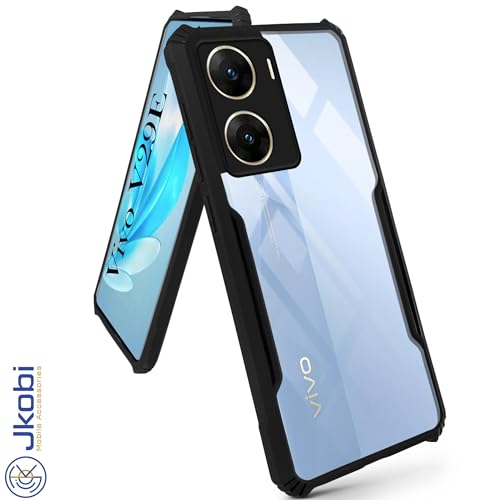 Image of Jkobi Back Cover Case for Vivo V29e 5G (Shockproof with Polycarbonate Clear Panel | Professional Black)