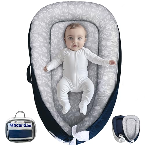 Macardac Baby Nest for Newborn – 100% Cotton, Safe, Breathable & Soft (0-24 Months), Portable...