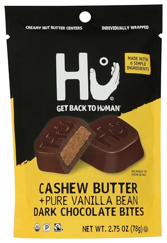 HU KITCHEN Cashew Butter + Pure Vanilla Bean Dark Chocolate Bites...