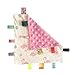 NO Crinkle suono del bambino Tag Blanket Ragazze coperta colorata Taggy Security Keepsake Newborn più piccoli del gatto bello modello morbido Blanket Taggy Giocattoli-Pink