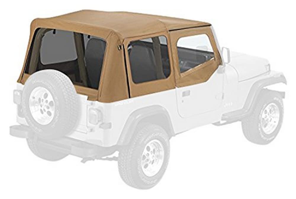 Photo 1 of Pavement Ends by Bestop 51132-37 Spice Replay Replacement Soft Top Tinted Windows w/Upper Door Skins for 1988-1995 Jeep Wrangler