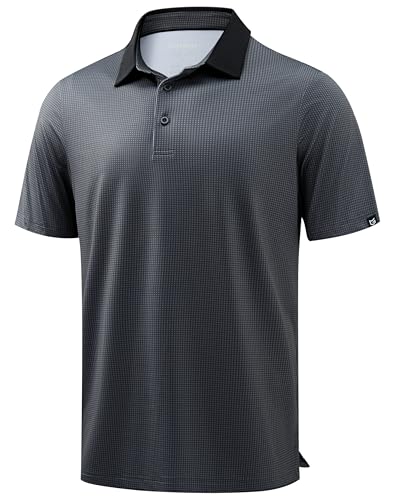 Image of Men's Golf Polo Shirts Dry Fit Performance Moisture Wicking Casual Print Golf Shirts for Men Breathable