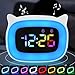 Produktbild Kinderwecker, Wecker Digital Kinder Wecker für Kinder Wecker mit Licht Wecker Kinder Mädchen Jungen Kinder Wecker Mit Snooze Funktion mit Nachtlicht 18 Klingeltöne DualAlarms Snooze Modi 12/24 Stunden