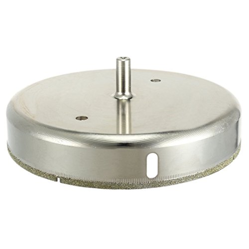 Vzer - punta a tazza per superfici in vetro, piastrelle, ceramica e marmo, da 6 a 50 mm, argento