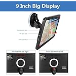 GPS Navigation 9 inch High-Definition Touch Screen 256+16G，for Car Trucks RV，2025 Map (Free Lifetime Updates), Support Voice Turn Direction Guidance/Speed and Red Light Warning/Custom Truck Routing - Image 5