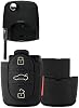 Funda de Carcasa para Llavero Remoto para Volkswagen 1998-2001 (HLO1J0959753F) | Reemplazo para 1998 1999 2000 2001 Beetle Cabrio Golf Jetta Passat (NBG8137T) 3 Botones Sin Programación Necesaria 4