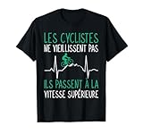 Notre Les cyclistes ne vieillissent pas design est exactement ce qu'il faut pour chaque cycliste qui aime faire du vélo. Qu'il s'agisse d'un cycliste professionnel ou amateur.
