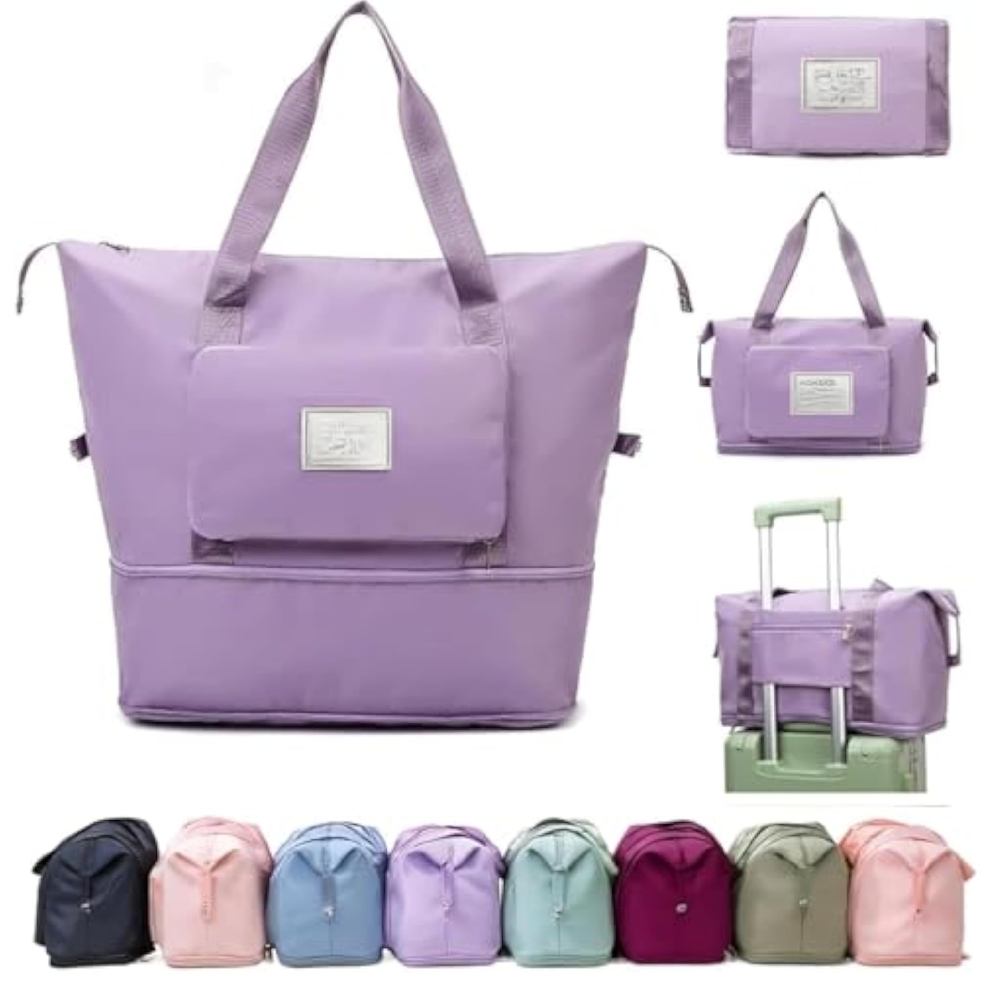 Nylon 41 Liter Expandable Travel Bags for Women