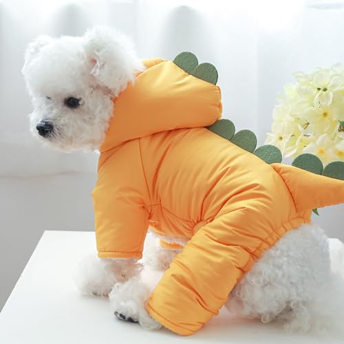 Disfraz de perro dinosaurio abrigo con capucha XL miniatura 6