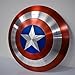 Captain Shield 22 Inch Captain Round America Shield Metal Replica Halloween Medieval Armor Cosplay Shield, LARP Combat Shield Cosplay Shield, Red Rustic Vintage Home Decor Gift. (24 Inch)